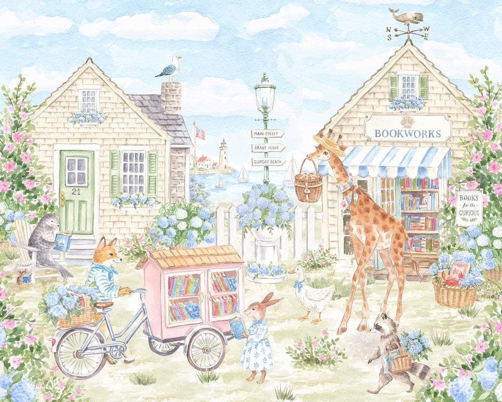 Nantucket Bookstore Art Print