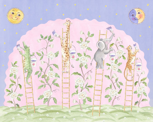 Safari Animals Nursery Art Print