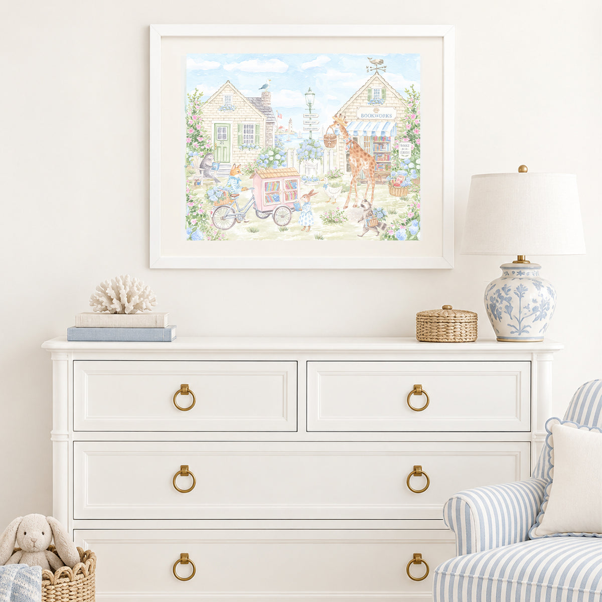 Nantucket Bookstore Art Print