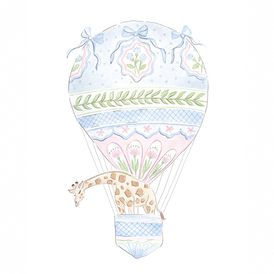 Balloon Giraffe Fine Art Print