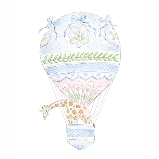 Balloon Giraffe Fine Art Print