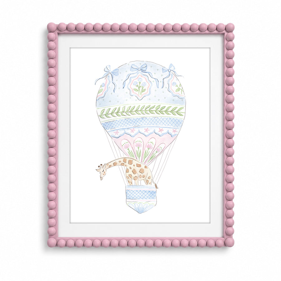 Balloon Giraffe Fine Art Print