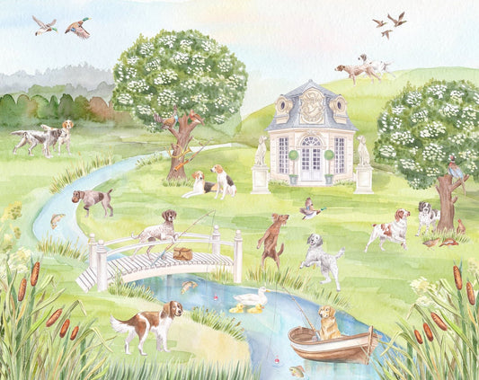 Hunting Dogs Art Print