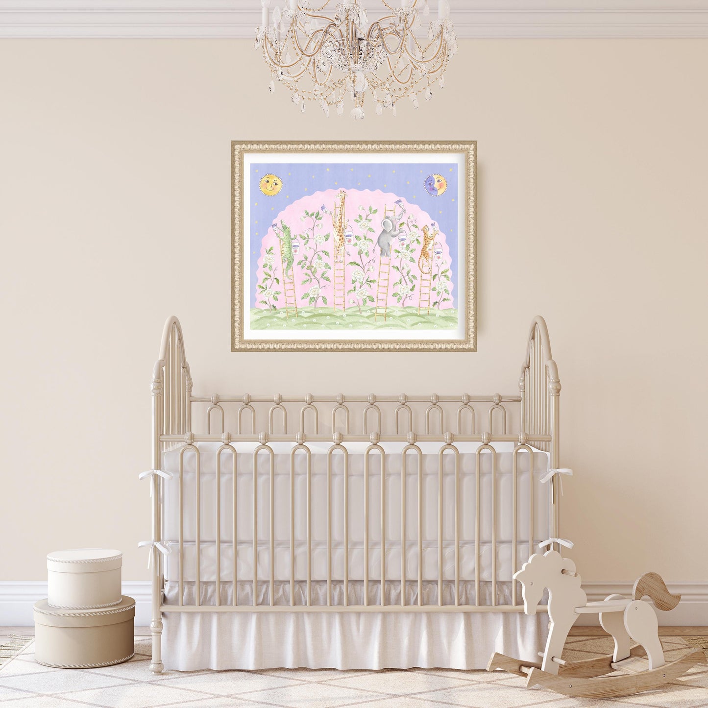Safari Animals Nursery Art Print