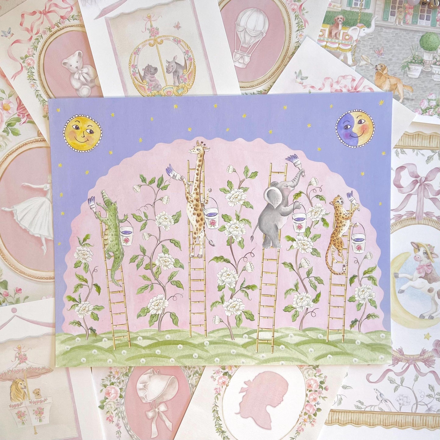 Safari Animals Nursery Art Print