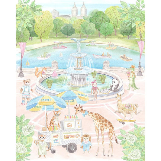 New York Safari Animals Central Park Art Print
