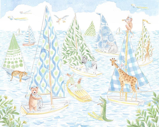 Sailing Animals Art Print