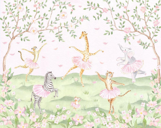 Ballet Safari Animals Art Print