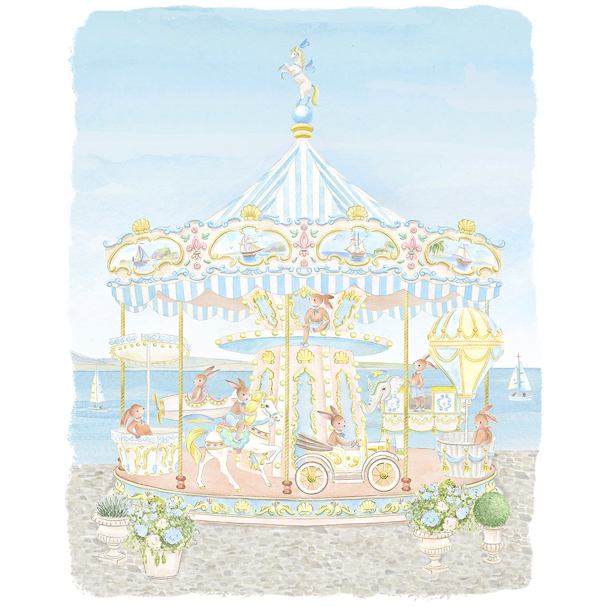 Parisian Carousel Art Print