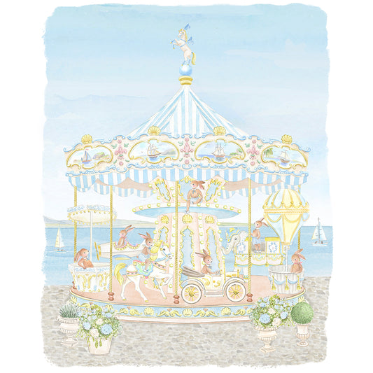 Parisian Carousel Art Print