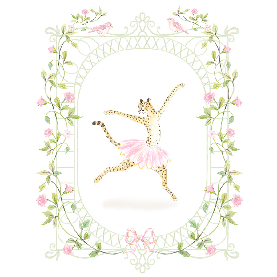Ballet Cheetah Fine Art Print
