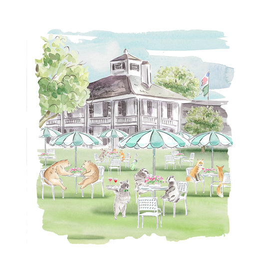 Masters Golfing Animals Art Print