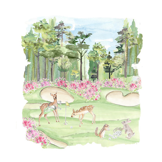 Masters Golfing Animals Art Print